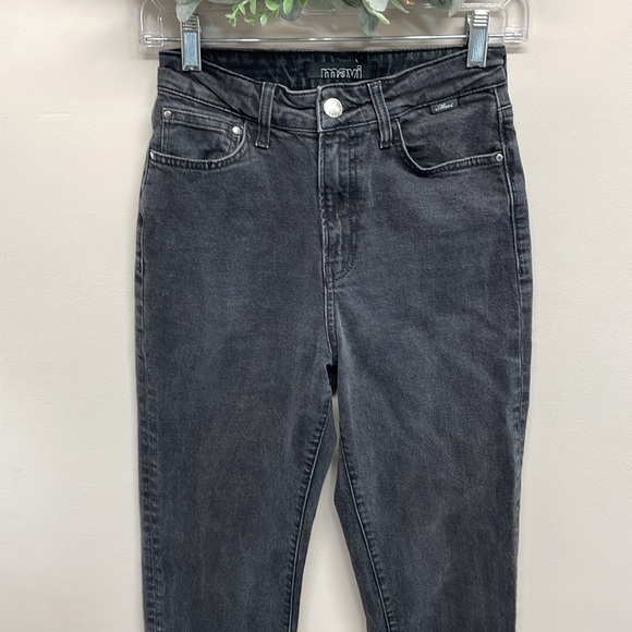 Mavi Star High Waist Mom Jean Black Wash Denim Style 101077-33944 Size 25x29 - Picture 2 of 15